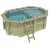ALTANKA Piscine Nemo 4.3 X 3   H.1.31 M Avec Plage, Gris Clair, Fixati...
