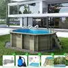 Piscine en bois - 4,87x3,34  x H.1,18m - avec filtration - BAS744OSPI