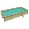 Piscine Aqua 8.5 X 4.35 - H.1.45 M, Sable, Fixations À Visser