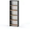 STIV Étagre Buro - 60 cm - Gris Wotan - 5 Étagres - Design Loft Pratique