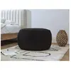Accueil Séjour Fauteuil & pouf Bobochic Pouf rond merinos Noir