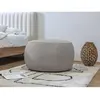 Accueil Séjour Fauteuil & pouf BOBOCHIC - Pouf rond MERINOS Gris clair