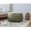 Accueil Séjour Fauteuil & pouf Bobochic Pouf rond merinos Vert
