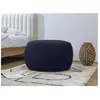 Bobochic - Accueil Séjour Fauteuil & pouf Pouf rond merinos Bleu foncé