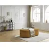 Pouf pour canapé modulable ROUSSEAU tissu texturé Jaune   BOBOCHIC TU