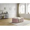 Pouf pour canapé modulable ROUSSEAU velours côtelé Violet   BOBOCHIC TU