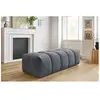 Bobochic - Fauteuil & pouf Pouf mont-blanc velours Gris foncé