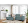 Canapé d'angle fixe compact NIHAD velours côtelé Bobochic