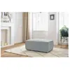 Bobochic - Fauteuil & pouf Pouf compact nihad velours côtelé Gris clair