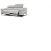 Canapé 3 places XXL avec relax électrique côté droit tissu beige clair