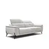 COURTOIS LAVILLE Canapé droit 3 places tissu beige clair - AVENA