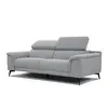 Courtois Laville Canapé droit 3 places XXL tissu gris clair - FIERO