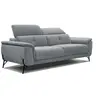 Courtois Laville Canapé droit 3 places tissu gris - AVENA