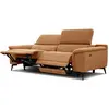 COURTOIS LAVILLE Canapé droit fiero 3 places avec 2 relax électriques tissu orange