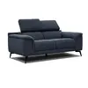 COURTOIS LAVILLE Canape droit 2 places tissu bleu foncé - Fiero