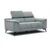 COURTOIS LAVILLE Canape droit 2 places tissu bleu clair - Fiero