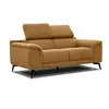 COURTOIS LAVILLE Canape droit 2 places tissu orange - Fiero