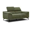 COURTOIS LAVILLE Canape droit 2 places tissu vert - Fiero