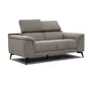 COURTOIS LAVILLE Canape droit 2 places tissu taupe - Fiero