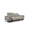 COURTOIS LAVILLE Canapé droit 3 places avec 2 relax électriques tissu taupe - AVENA