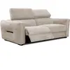 COURTOIS LAVILLE Canapé 3 places avec une relax électrique cote gauche tissu beige
