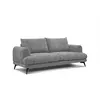 COURTOIS LAVILLE Canapé droit 3 places tissu gris - ADRIA