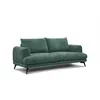 COURTOIS LAVILLE Canapé droit 3 places tissu vert - ADRIA