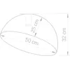 SIGMA Plafonnier Sfera, Ø 50 cm, blanc/doré