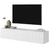 SELSEY Meuble TV - TELIRE - 140 cm - blanc
