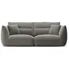 CXL BY CHRISTIAN LACROIX Canapé modulable "Maurie" 3 places en chenille gris foncé TU