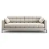 Micadoni Home Canapé 3 places en tissu structurel beige