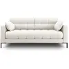 Micadoni Home Canapé 2 places en tissu structurel beige clair