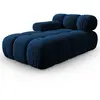 Milo Casa - Méridienne en Velours Gauche Tropea bleu roi - 157x97x62 c...