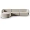 CXL by Christian Lacroix Canapé d'angle gauche modulable 4 places en velours beige