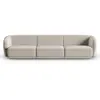 CXL by Christian Lacroix Canapé modulable 3 places en velours beige