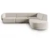 CXL by Christian Lacroix Canapé d'angle droit modulable 5 places en velours beige