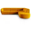 CXL by Christian Lacroix Canapé d'angle droit modulable 5 places en velours jaune