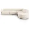 CXL by Christian Lacroix Canapé d'angle droit 5 places en tissu chenille beige clair