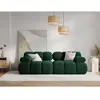 Milo Casa - Canapé Modulable Velours Tropea 2 Places vert bouteille - ...
