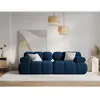 Milo Casa - Canapé Modulaire Velours Tropea 2 Places bleu roi - 188x94...