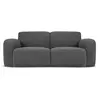 Micadoni Home Canapé 2 places en tissu bouclé gris foncé