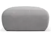 Windsor & Co - Pouf Lola gris clair - 75x75x36 cm OS