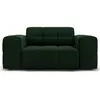 Cosmopolitan Design - Fauteuil Velours Chicago vert bouteille - 124x10...