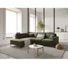 Mazzini Sofas - Canapé d'angle gauche velours Venus 5 places Vert - 25...