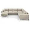 Mazzini Sofas - Canapé Panoramique droit Venus 6 Places beige - 326x23...