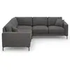 Mazzini Sofas - Canapé d'angle Symétrique Venus 5 Places gris foncé - ...