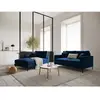 Mazzini Sofas - Canapé velours Venus 2 places Bleu Roi - 158x92x90 cm ...