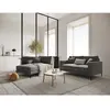 Mazzini Sofas - Canapé velours Venus 2 places Gris Clair - 158x92x90 c...
