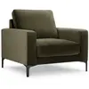 Mazzini Sofas - Fauteuil en velours Venus 1 place Vert - 92x92x90 cm O...