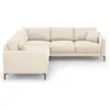 Mazzini Sofas - Canapé d'angle Symétrique En Velours Venus 5 Places be...